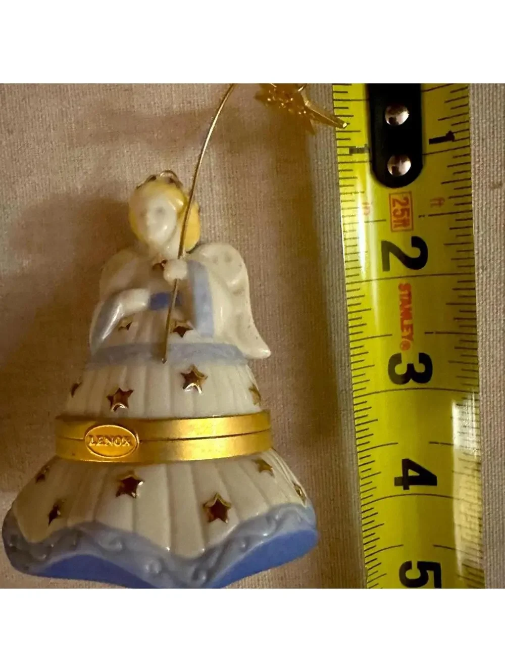 Vintage Lenox China Treasures Collection Christmas angel trinket box - NWOT